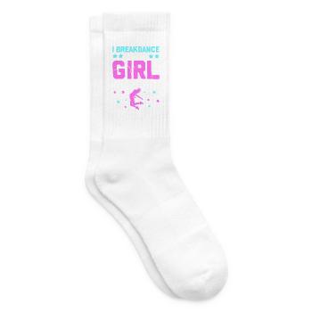 Breakdance - Tennissocken - Weiß - Rechts