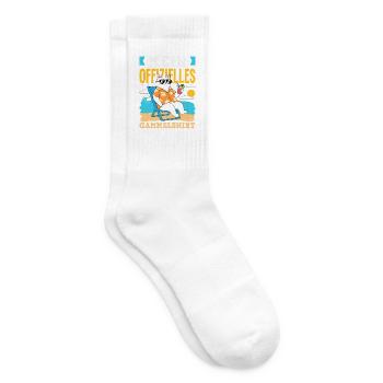 Lustige Faultier Faulheit Chillen Designs - Tennissocken - Weiß - Rechts