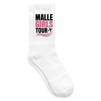 Malle Girls Tour Party Urlaub Mallorca Reise - Tennissocken - Weiß - Rechts