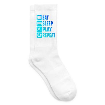 Hallenhockey Geschenkidee für eine Hockeyspielerin - Tennissocken - Weiß - Rechts