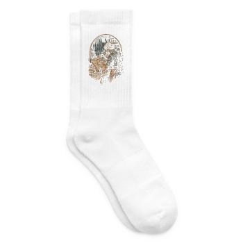 Holzschnitzerei Schnitzen Holzschnitzen - Tennissocken - Weiß - Rechts