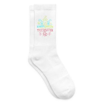 Hallo Kindergarten - Einschulung - Tennissocken - Weiß - Rechts