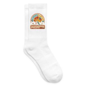 Hallo Kindergarten Einschulung - Tennissocken - Weiß - Rechts