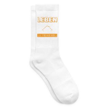 Altenpfleger Geschenk Altenpflege Pflegefachkraft - Tennissocken - Weiß - Rechts
