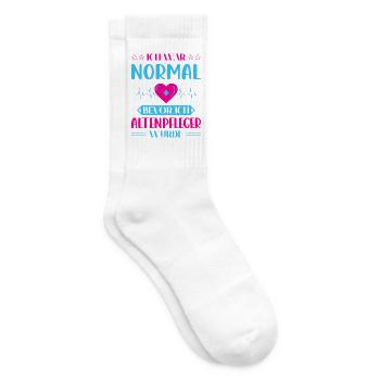 Altenpflege Pfleger Pflegepersonal Pflegekraft - Tennissocken - Weiß - Rechts