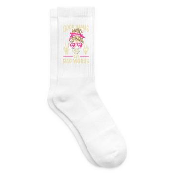 Grandma Rules Nana Mimi Gigi Spoiling Grandmother - Tennissocken - Weiß - Rechts