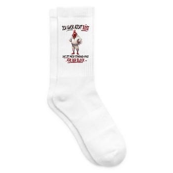 Ich guck nicht böse – Das ist mein Standard-Face  - Tennissocken - Weiß - Rechts