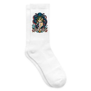 Medusa the Gorgon – Mythologie Meer - Tennissocken - Weiß - Rechts