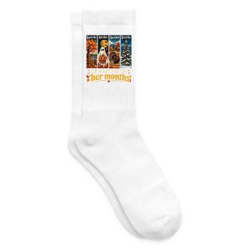 Ich bin bereit für das Familienmatching in den BER-Monaten - Tennissocken - Weiß - Rechts
