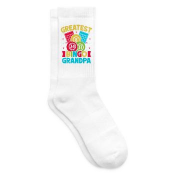 Bingo Game Greatest Bingo Grandpa Bingo - Tennissocken - Weiß - Rechts
