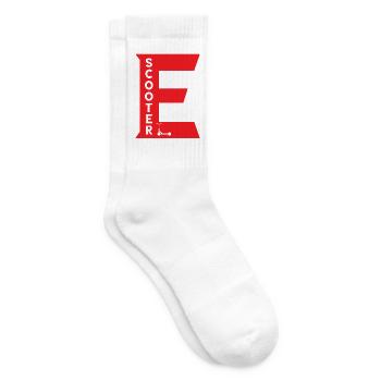 Scooter Letter E Design - Tennissocken - Weiß - Rechts
