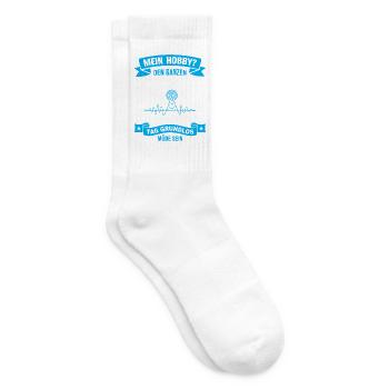 Amateurfunk Geschenke für Funker Funkamateur - Tennissocken - Weiß - Rechts