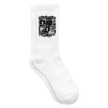 Unterstützen Sie Ihre lokalen Röntgentechniker lustig. - Tennissocken - Weiß - Rechts