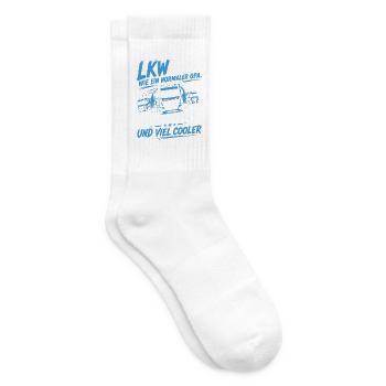 LKW Opa - Nur mit größeren Trucks - Tennissocken - Weiß - Rechts