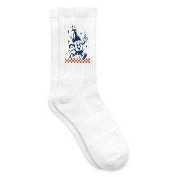 Wein Rotwein Weißwein Weinliebhaber - Tennissocken - Weiß - Rechts