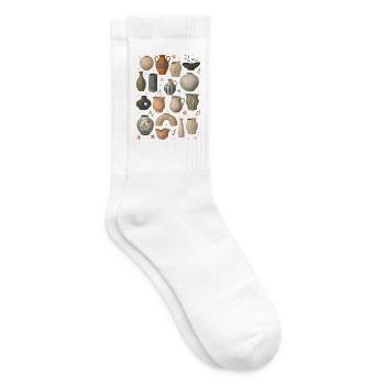 Keramikvasen | Töpfern & Wohnkunst - Tennissocken - Weiß - Rechts