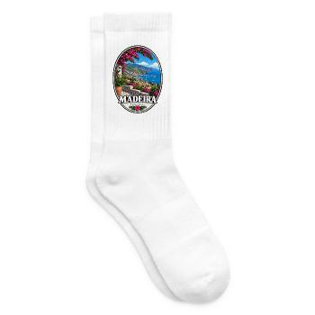 Madeira Portugal Insel Urlaub Atlantik - Tennissocken - Weiß - Rechts