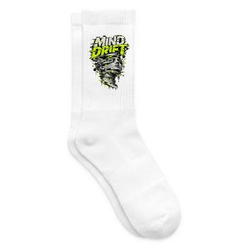 Mind Drive Glitch Kopfstatue - Tennissocken - Weiß - Rechts