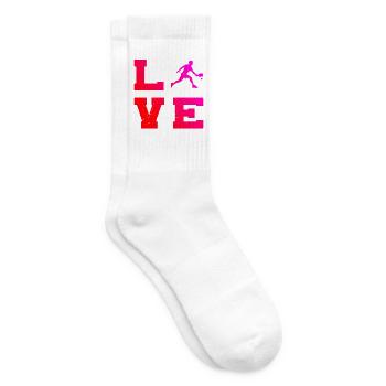 Pickleball Profi Geschenk für Pickleballspiel Fans - Tennissocken - Weiß - Rechts