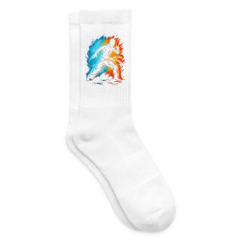 Capoerista Kampfsport Herren Kinder Capoeira - Tennissocken - Weiß - Rechts