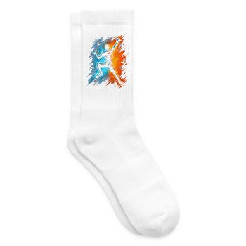 Klettern Berge Kletterer Bouldern Kinder Männer - Tennissocken - Weiß - Rechts