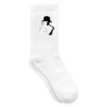 Weiblicher Saxophonist - Tennissocken - Weiß - Rechts