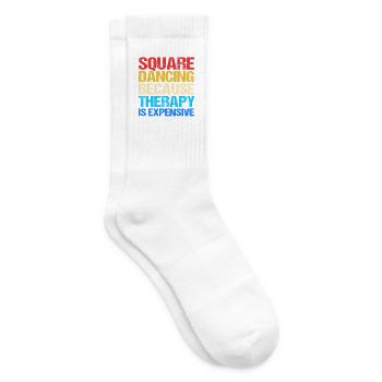 Square Dance - Tennissocken - Weiß - Rechts