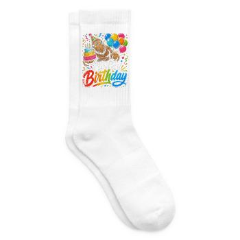 Bigfoot Geburtstag Fiesta - Tennissocken - Weiß - Rechts