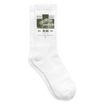 Smaragdbaumboa-Schlangenbesitzer und Reptilienhalter - Tennissocken - Weiß - Rechts