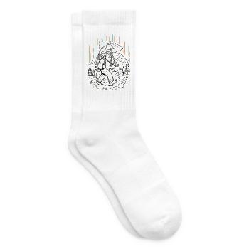 Sasquatch Regenschirm-Wanderung - Tennissocken - Weiß - Rechts
