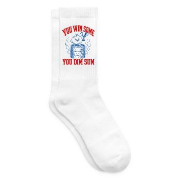  Du Gewinnst Ein Paar, Du Dim Sum Knödel Trophäe - Tennissocken - Weiß - Rechts