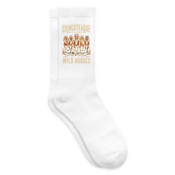 Chincoteague Wildpferde Insel - Tennissocken - Weiß - Rechts