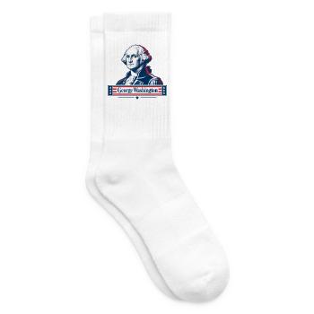 Patriotisches historisches Führungsbild - Tennissocken - Weiß - Rechts