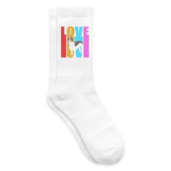 Rat Terrier - Tennissocken - Weiß - Rechts