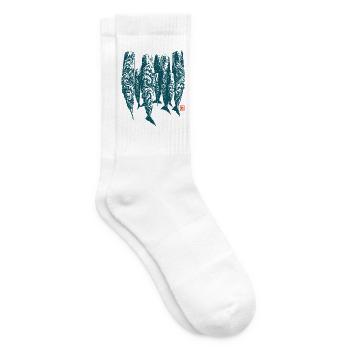 Schlafende Wale, Maori Wellen Tattoos - Tennissocken - Weiß - Rechts
