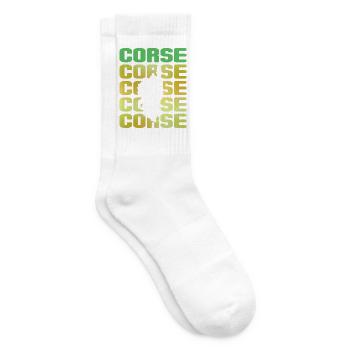 Souvenir-Urlaube zur Insel der Schönheit von Korsika - Tennissocken - Weiß - Rechts