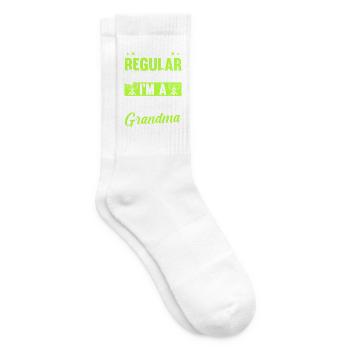 Im A Grandma I Do What I Want Nana Grandmother - Tennissocken - Weiß - Rechts