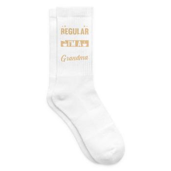 Im A Grandma I Do What I Want Nana Grandmother - Tennissocken - Weiß - Rechts