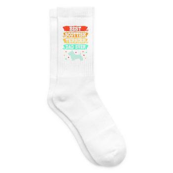 Scottish Terrier - Tennissocken - Weiß - Rechts