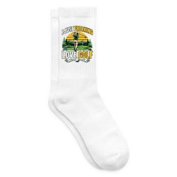 Golfspieler Golf Golfer Geschenke - Tennissocken - Weiß - Rechts
