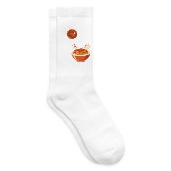 Fearless Meatball vs. Spaghetti - Tennissocken - Weiß - Rechts