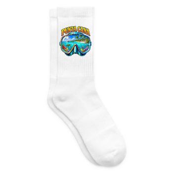 Punta Cana Tauchen Schnorcheln Karibik Urlaub - Tennissocken - Weiß - Rechts