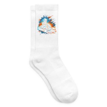 Go-Kart Motorsport Rennfahrer Jungen Herren Gokart - Tennissocken - Weiß - Rechts