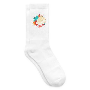 Federball Graffiti - Tennissocken - Weiß - Rechts