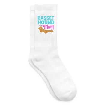 Basset Hound - Tennissocken - Weiß - Rechts