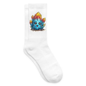 Leuchtender Kristall  - Tennissocken - Weiß - Rechts