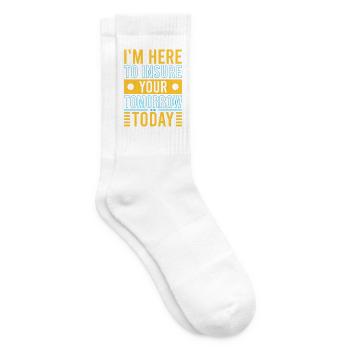 Insurance Agent Insure Your Tomorrow Funny - Tennissocken - Weiß - Rechts