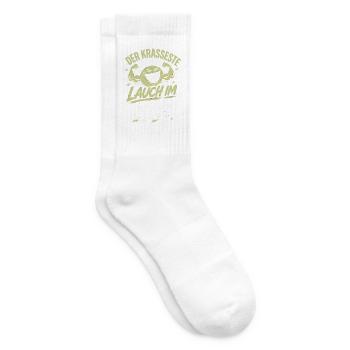 Der krasseste Lauch im Gym - Tennissocken - Weiß - Rechts