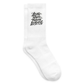 Führe, folge niemals Führern. - Tennissocken - Weiß - Rechts