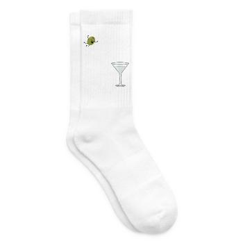 Olive springt ins Martiniglas Dirty Martini - Tennissocken - Weiß - Rechts
